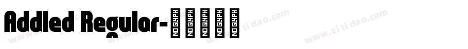Addled Regular字体转换